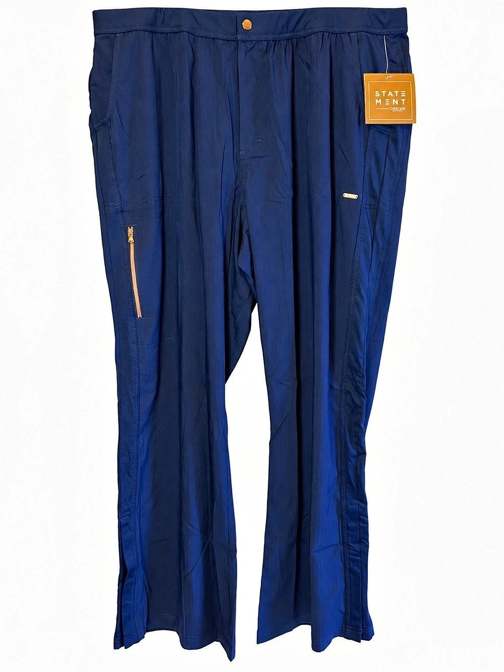 Cherokee Statement Contemporary CK060 Straight Leg Scrub Pants in Blue Size 2XL